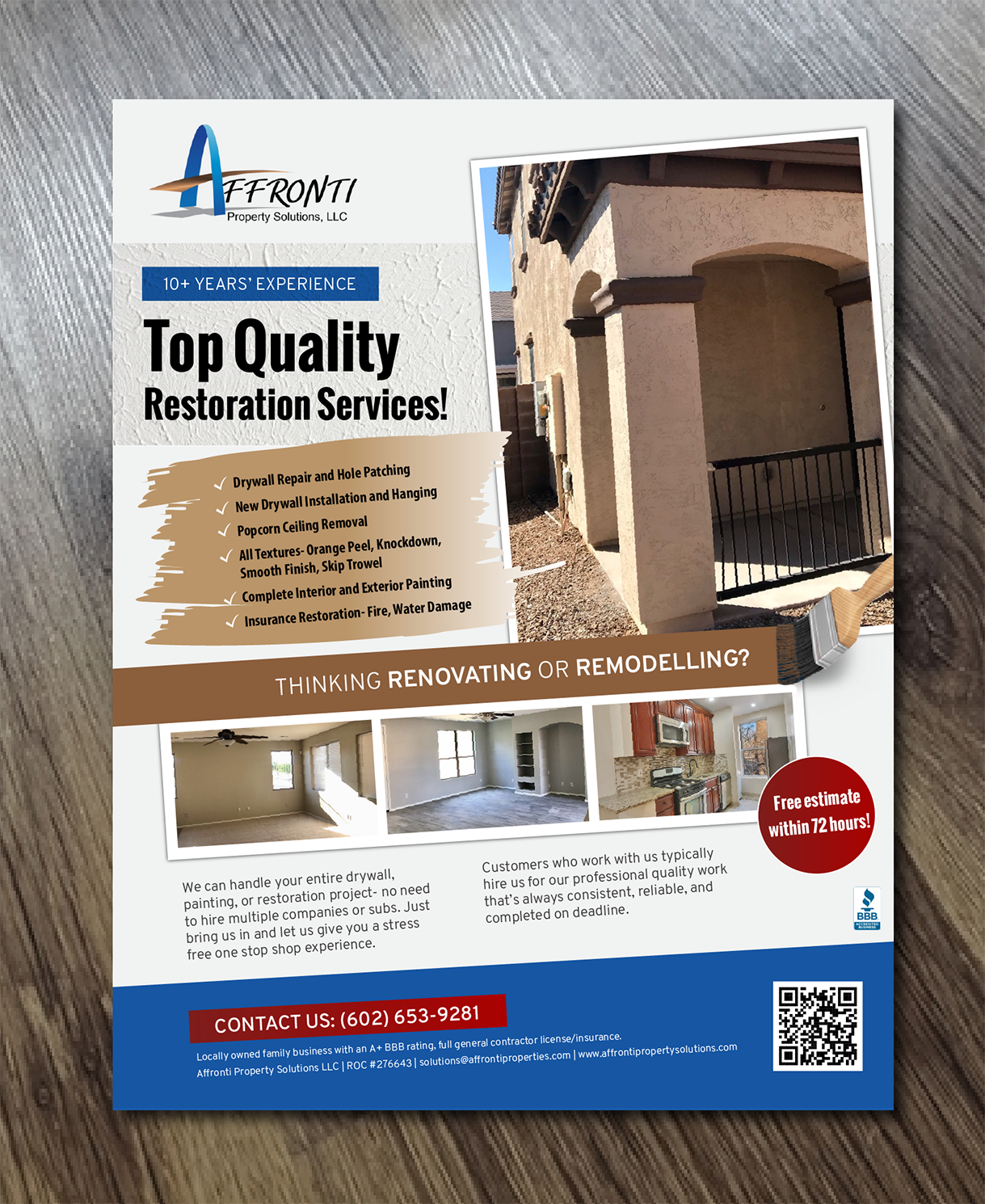 Design de Flyer par Alexandar pour Affronti Property Solutions LLC | Design #17117108