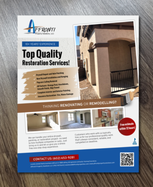 General Contractor/ Real Estate Family Business AMAZING Drywall/Paint Flyer | Flyer Design by Alexandar