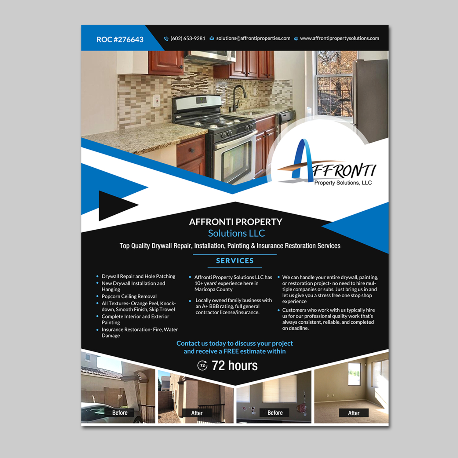 Flyer Design by creative.bugs for Affronti Property Solutions LLC | Design #17069879