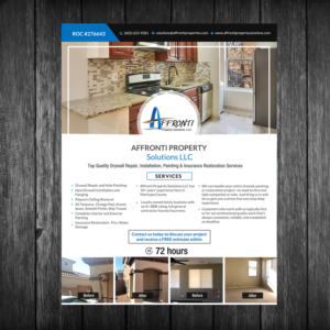 Design de Flyer par creative.bugs pour Affronti Property Solutions LLC | Design : #17069880