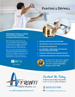 Flyer-Design von citygirl17 für Affronti Property Solutions LLC | Design #17074927