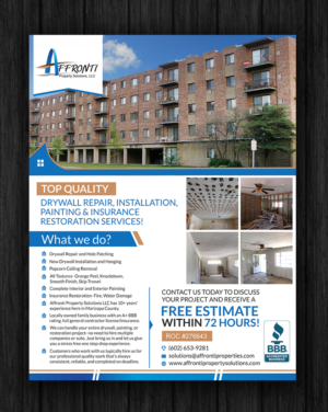 Design de Flyer par ecorokerz pour Affronti Property Solutions LLC | Design : #17056218