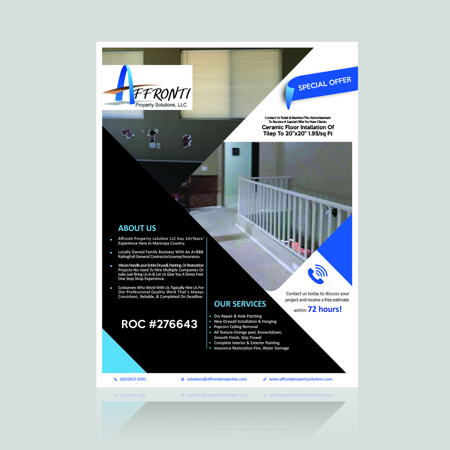 Flyer-Design von bdesigner9 für Affronti Property Solutions LLC | Design #17088154