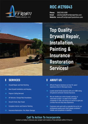 Design de Flyer par kulsum.7277 pour Affronti Property Solutions LLC | Design : #17156419