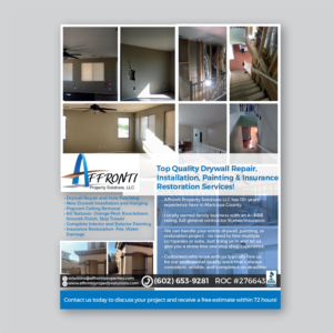 Flyer Design by Antun Kaic for Affronti Property Solutions LLC | Design: #17103464