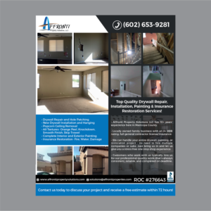 Design de Flyer par Antun Kaic pour Affronti Property Solutions LLC | Design : #17134472