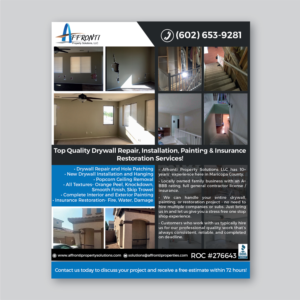 Flyer Design by Antun Kaic for Affronti Property Solutions LLC | Design: #17196237