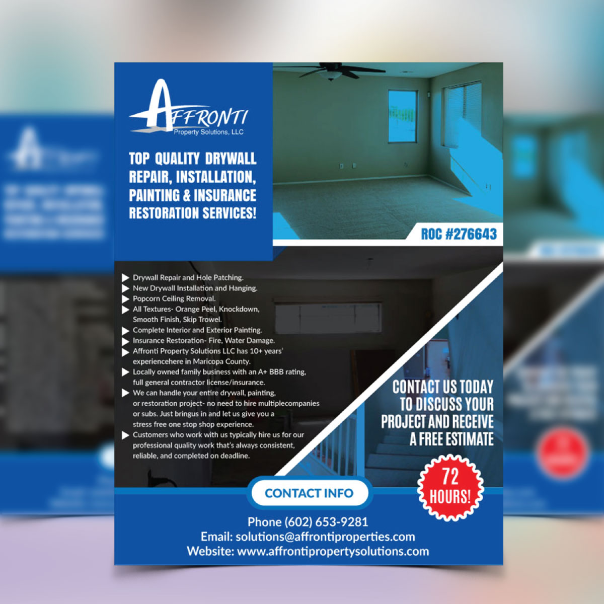 Flyer Design by psychophic for Affronti Property Solutions LLC | Design #17151633