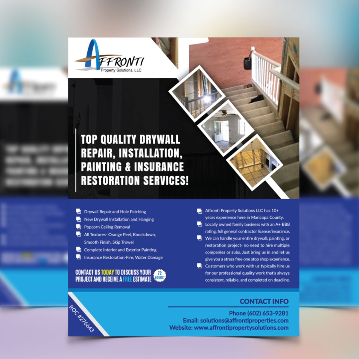 Flyer Design by psychophic for Affronti Property Solutions LLC | Design #17160489
