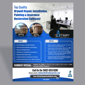 Design de Flyer par Schöpfer pour Affronti Property Solutions LLC | Design : #17145259
