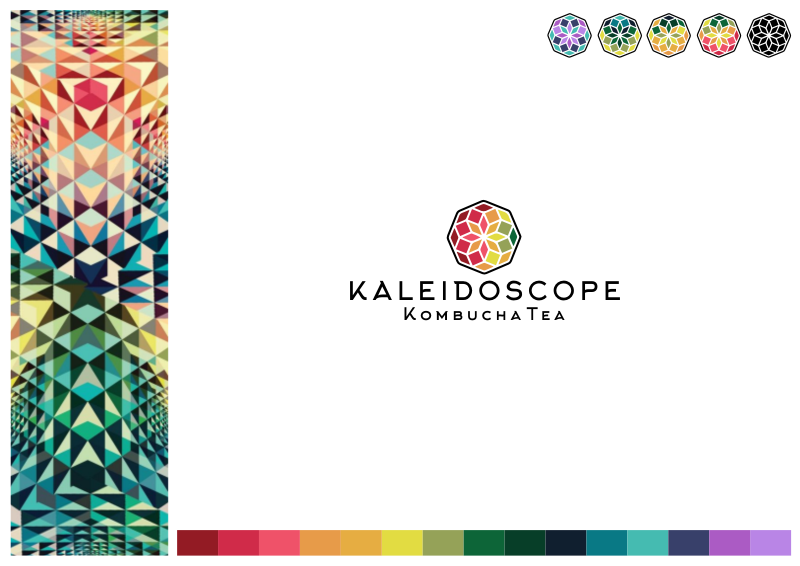 Diseño de Logo por Amduat Design para Kaleidoscope Kombucha Tea | Diseño #17058054