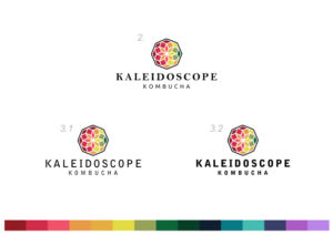 Logo-Design von Amduat Design für Kaleidoscope Kombucha Tea | Design: #17149234