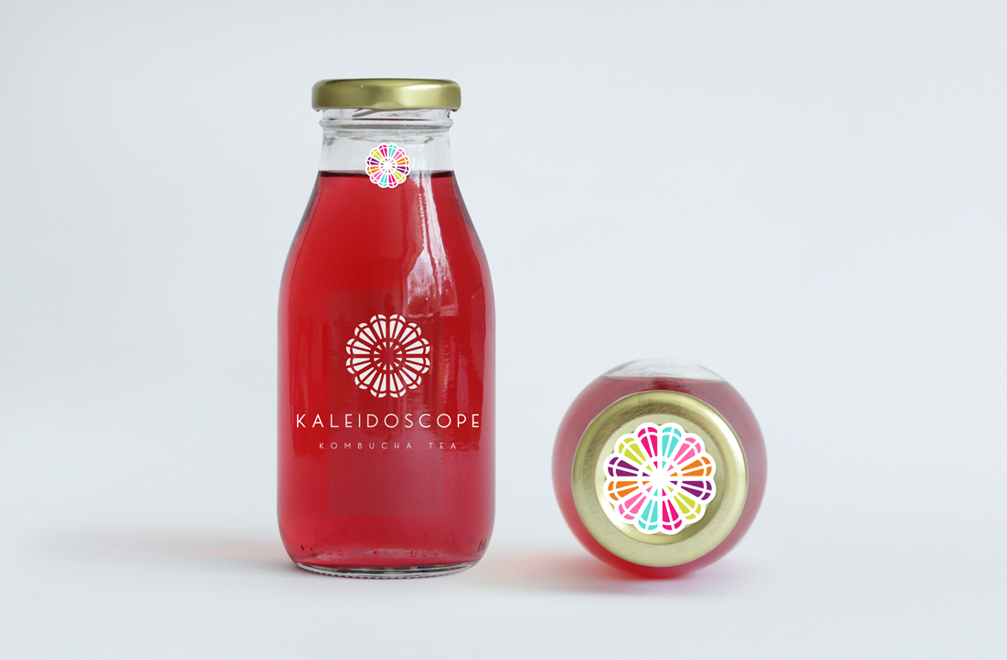 Diseño de Logo por GLDesigns para Kaleidoscope Kombucha Tea | Diseño #17060542