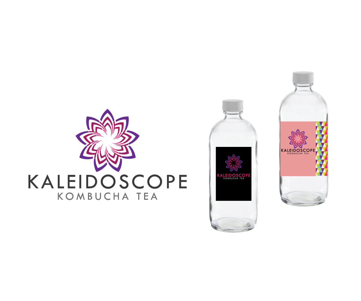 Logo Design by Helen Swift for Kaleidoscope Kombucha Tea | Design #17071498