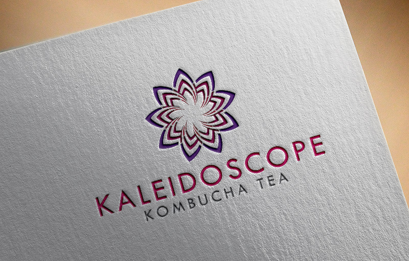 Logo Design by Helen Swift for Kaleidoscope Kombucha Tea | Design #17071500