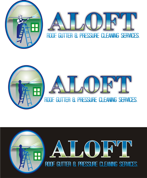 Diseño de Logo por Soleil para Aloft Roof, Gutter & Pressure Cleaning Services | Diseño: #2759730