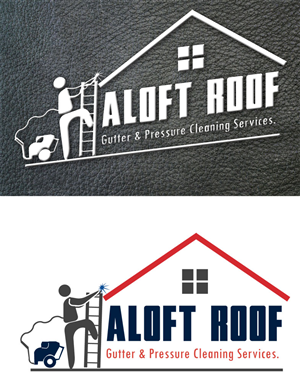 Logo Design by Elkana Letting for Aloft Roof, Gutter & Pressure Cleaning Services | Design #2734789