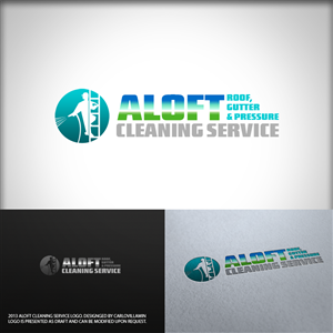 Diseño de Logo por carlomagno para Aloft Roof, Gutter & Pressure Cleaning Services | Diseño: #2762118