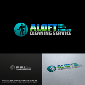 Diseño de Logo por carlomagno para Aloft Roof, Gutter & Pressure Cleaning Services | Diseño: #2762120