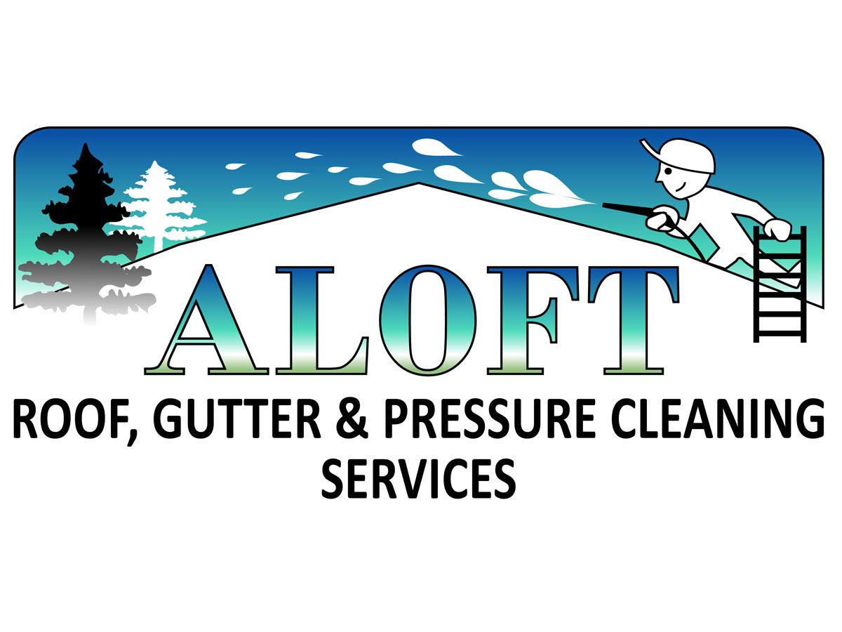 Logo-Design von JoseMari für Aloft Roof, Gutter & Pressure Cleaning Services | Design #2758058