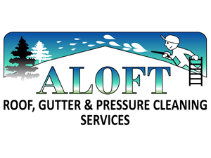 Logo-Design von JoseMari für Aloft Roof, Gutter & Pressure Cleaning Services | Design: #2758058
