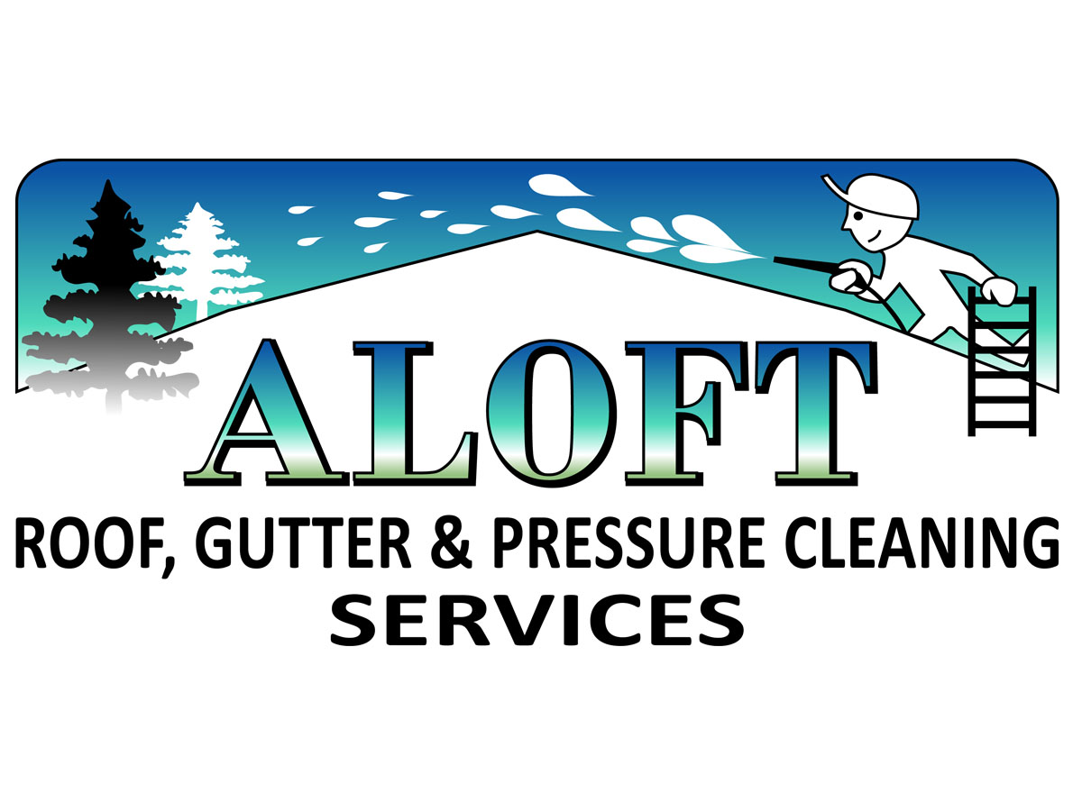 Logo Design by JoseMari for Aloft Roof, Gutter & Pressure Cleaning Services | Design #2758081