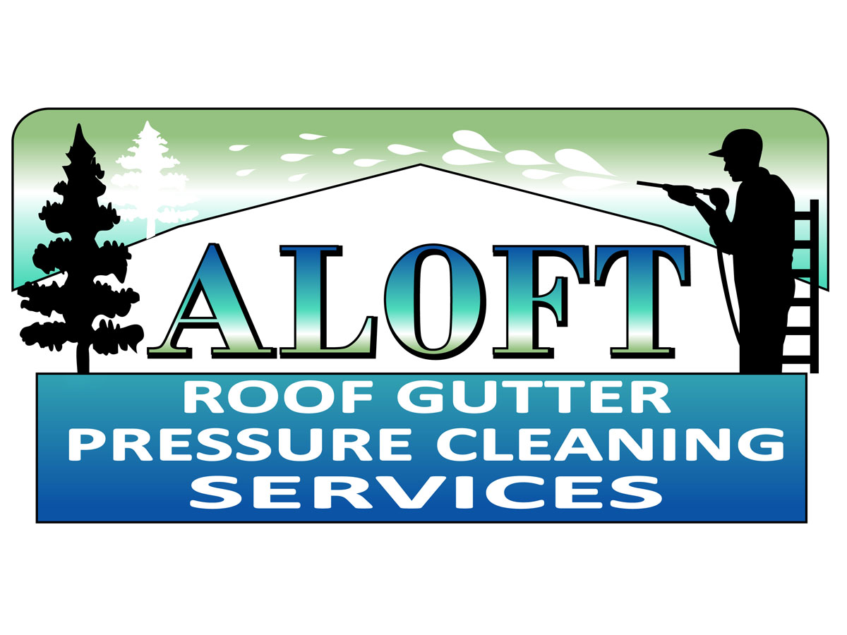 Logo Design by JoseMari for Aloft Roof, Gutter & Pressure Cleaning Services | Design #2759693