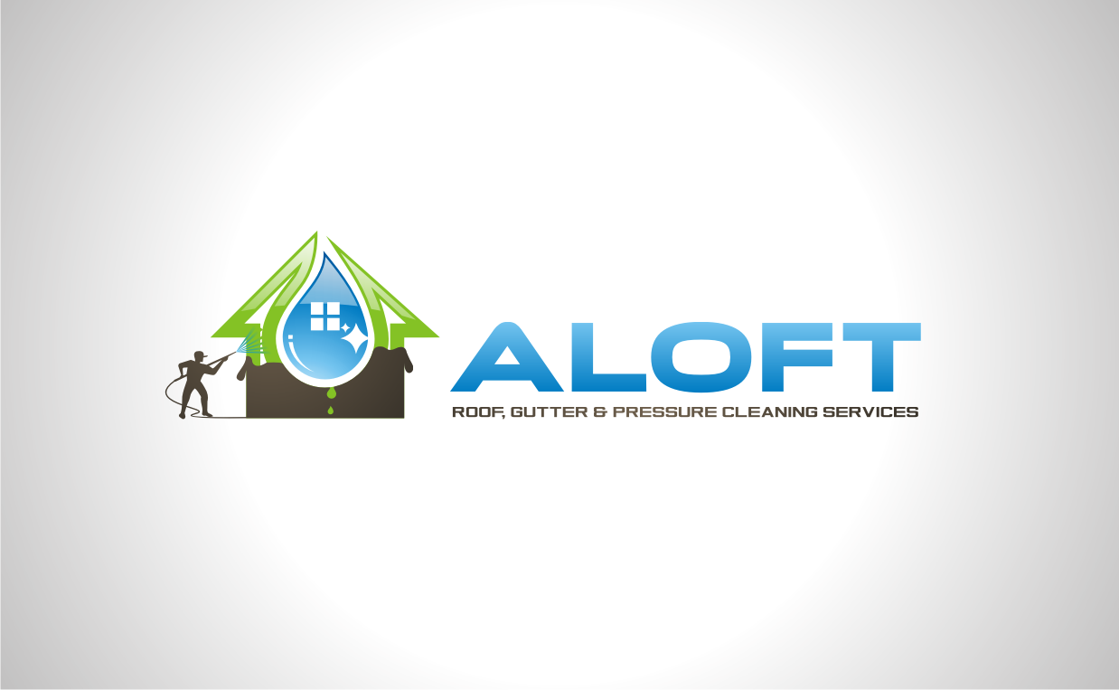 Logo Design by ankita for Aloft Roof, Gutter & Pressure Cleaning Services | Design #2696182