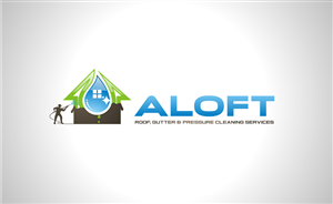 Diseño de Logo por ankita para Aloft Roof, Gutter & Pressure Cleaning Services | Diseño: #2696182