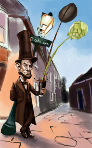 Lincoln Ave Coffee Illustration  | Illustration-Design von Pudja Pratama Sakti