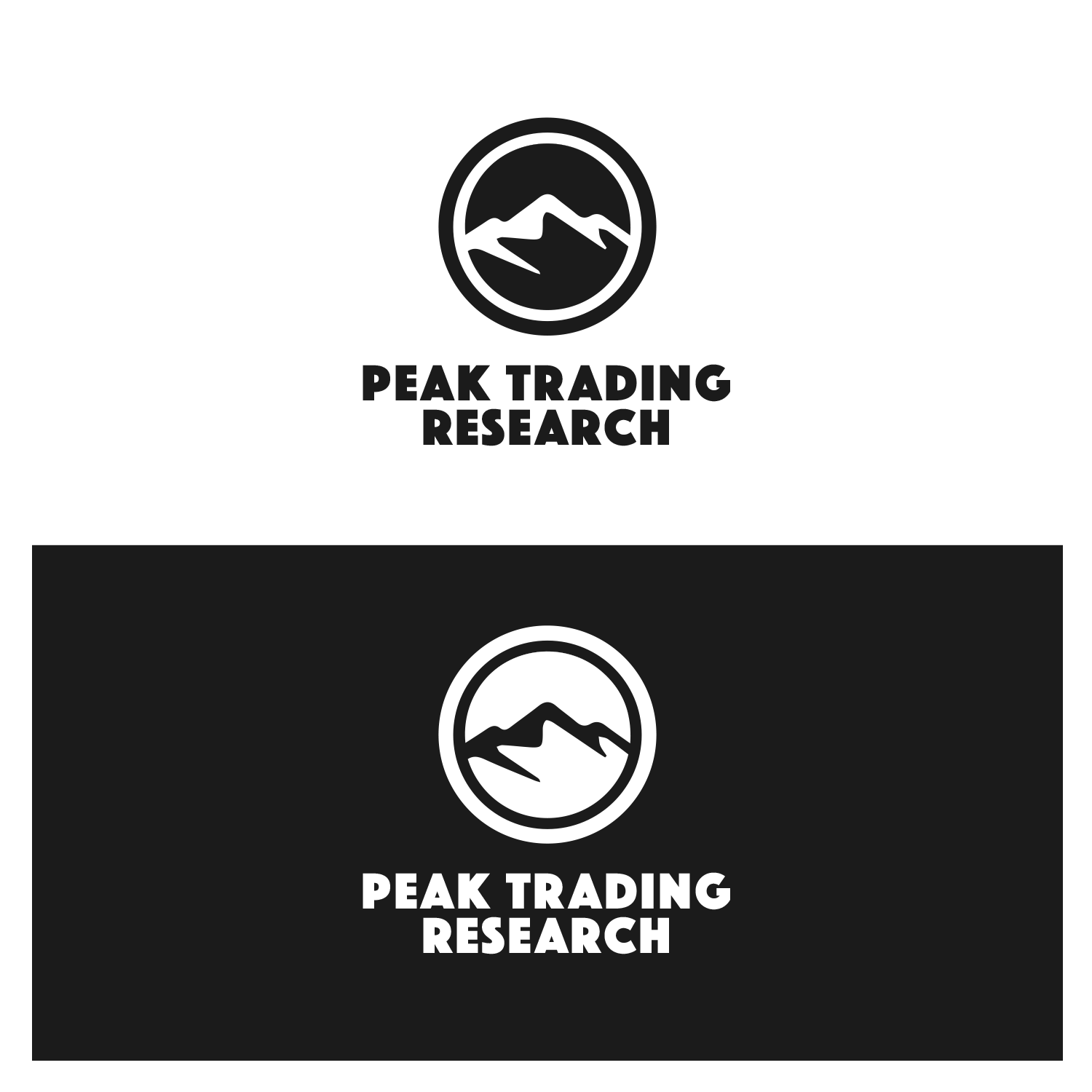 Logo Design by Artur Zherdetskii for Peak Trading Research | Design #17339172