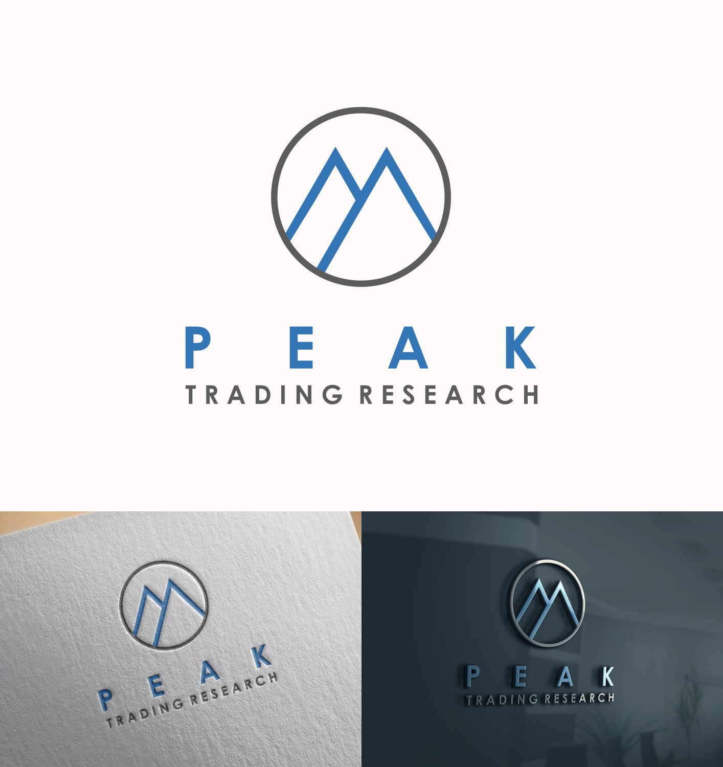 Logo Design by FireBlaster for Peak Trading Research | Design #17325537