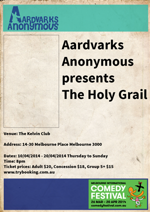 Poster-Design von Martin für Aardvarks Anonymous | Design: #2921293