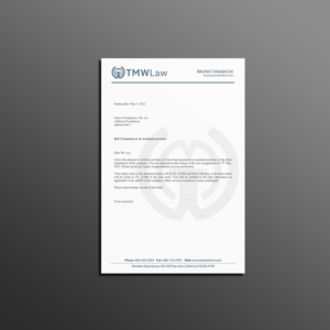 Design En-Tête par Creations Box 2015 pour TMW Law | Design : #17069141