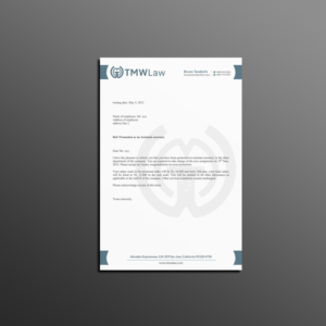 Design En-Tête par Creations Box 2015 pour TMW Law | Design : #17069143