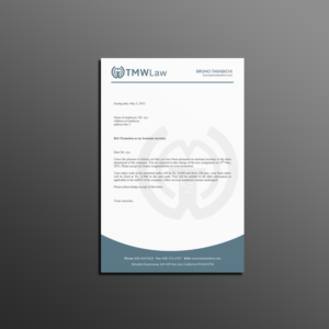 Letterhead Design by Creations Box 2015 for TMW Law | Design: #17069145