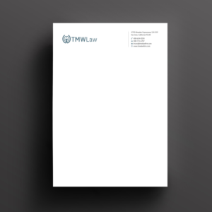 Letterhead Design by Right_D for TMW Law | Design: #17072051
