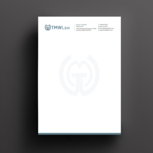 Letterhead Design by Right_D for TMW Law | Design: #17072061