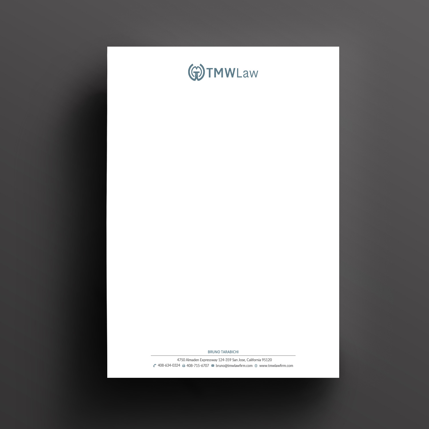 Letterhead Design by Right_D for TMW Law | Design #17072062