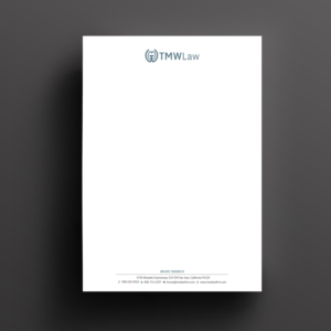 Letterhead Design by Right_D for TMW Law | Design: #17072062