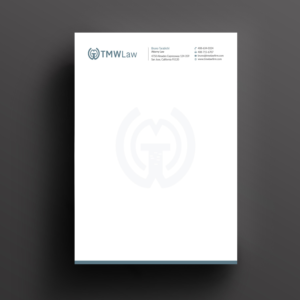 Letterhead Design by Right_D for TMW Law | Design: #17072063