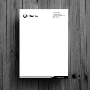 Letterhead Design by Right_D for TMW Law | Design: #17149800