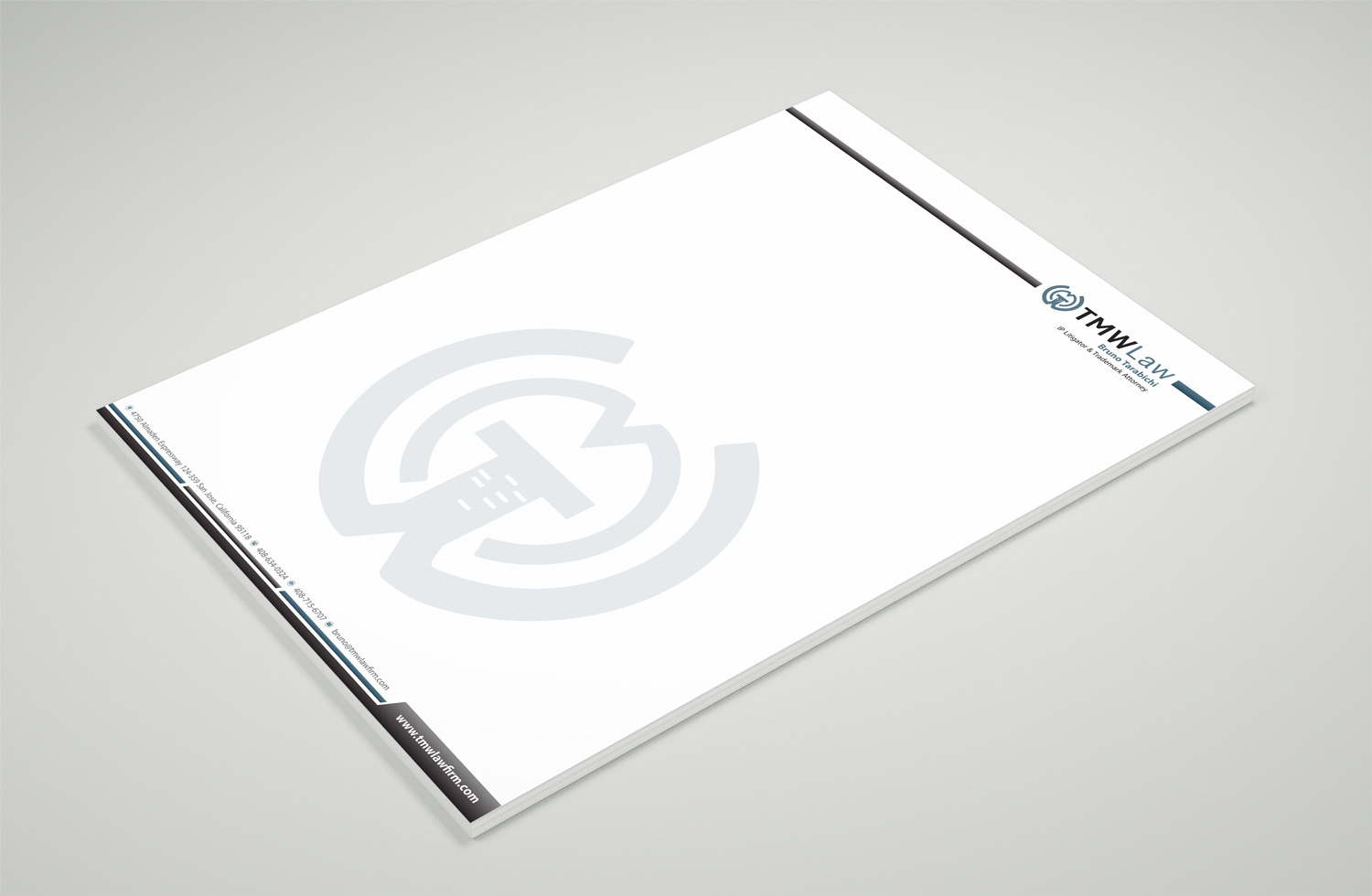 Briefkopf-Design von Petter Goms für TMW Law | Design #17085134