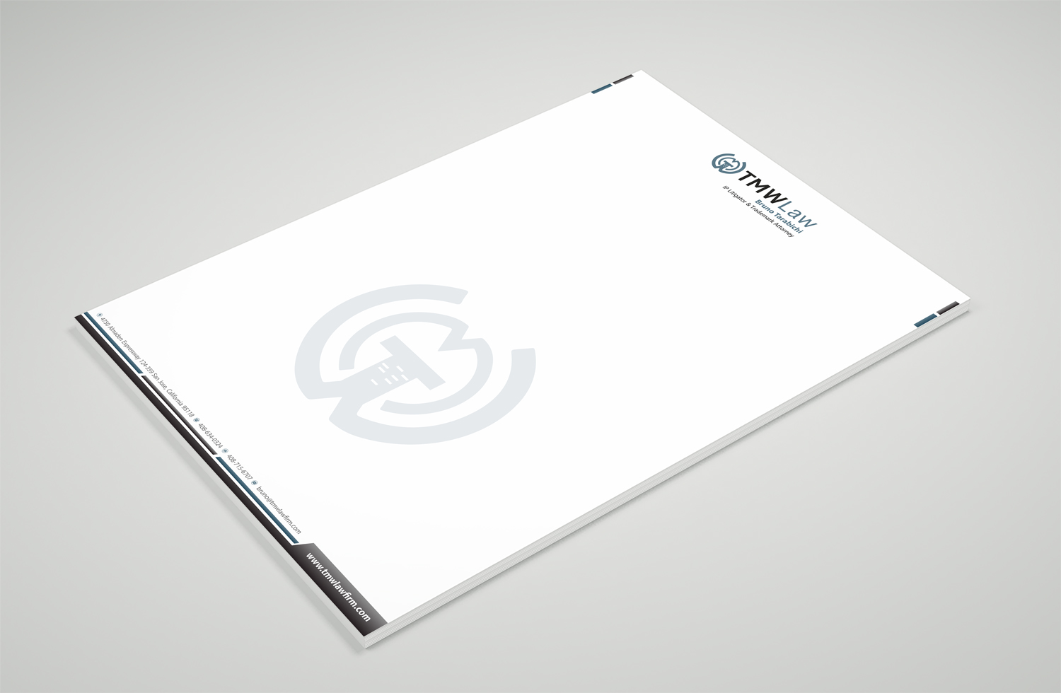 Diseño de Membrete por Petter Goms para TMW Law | Diseño #17085206