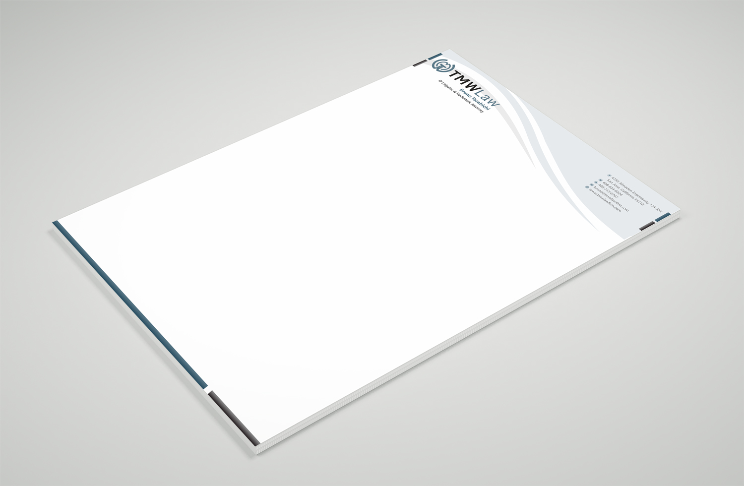 Diseño de Membrete por Petter Goms para TMW Law | Diseño #17085404
