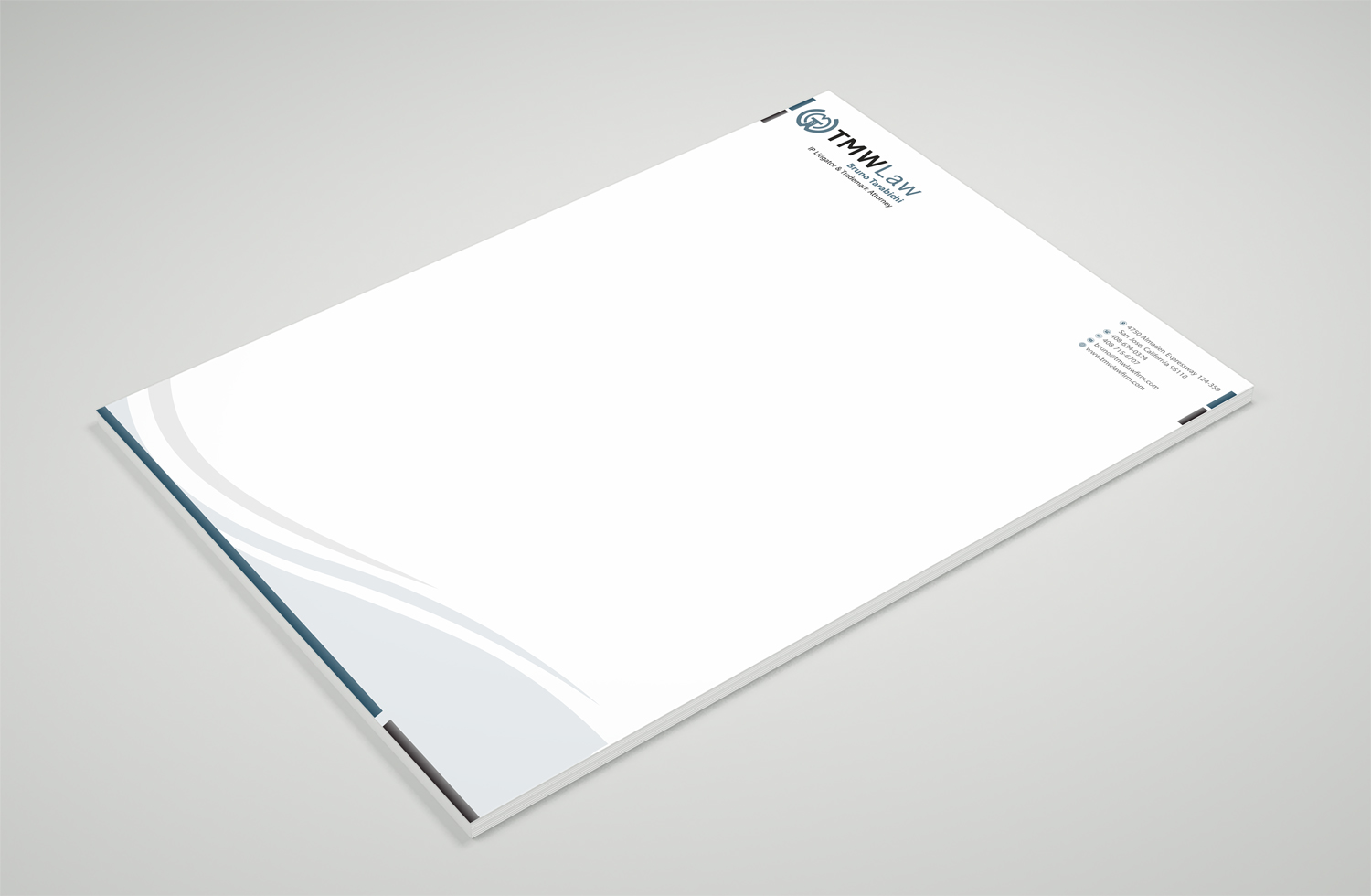 Diseño de Membrete por Petter Goms para TMW Law | Diseño #17085421