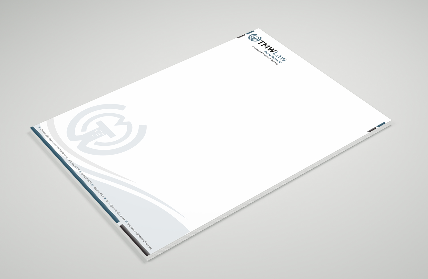 Briefkopf-Design von Petter Goms für TMW Law | Design #17085423