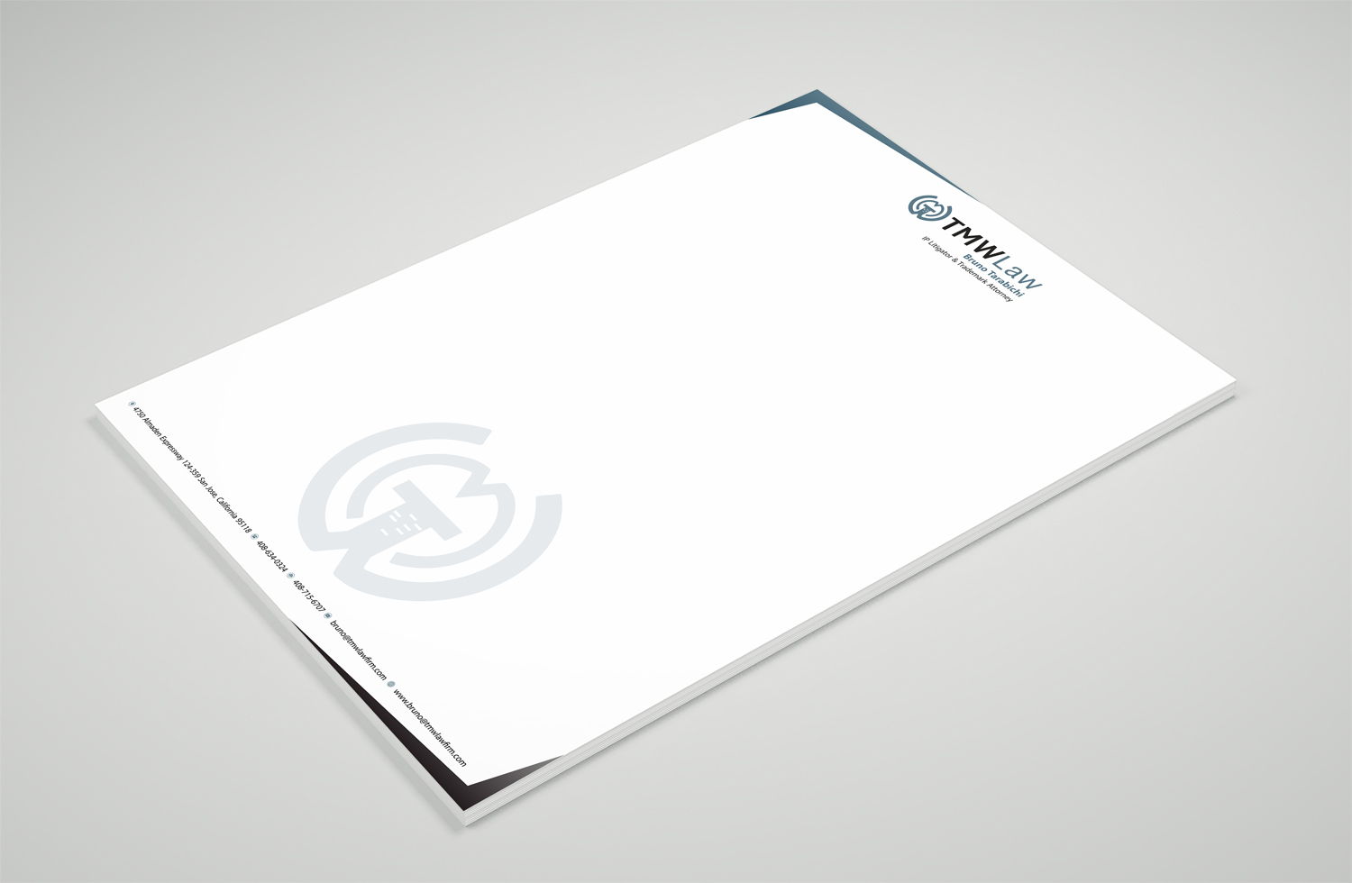 Diseño de Membrete por Petter Goms para TMW Law | Diseño #17085544