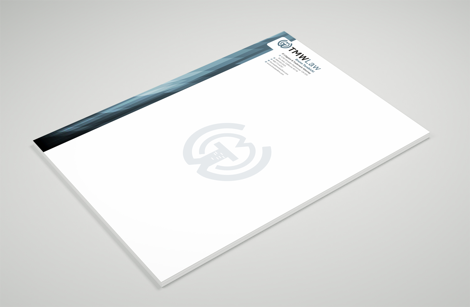 Letterhead Design by Petter Goms for TMW Law | Design #17085616