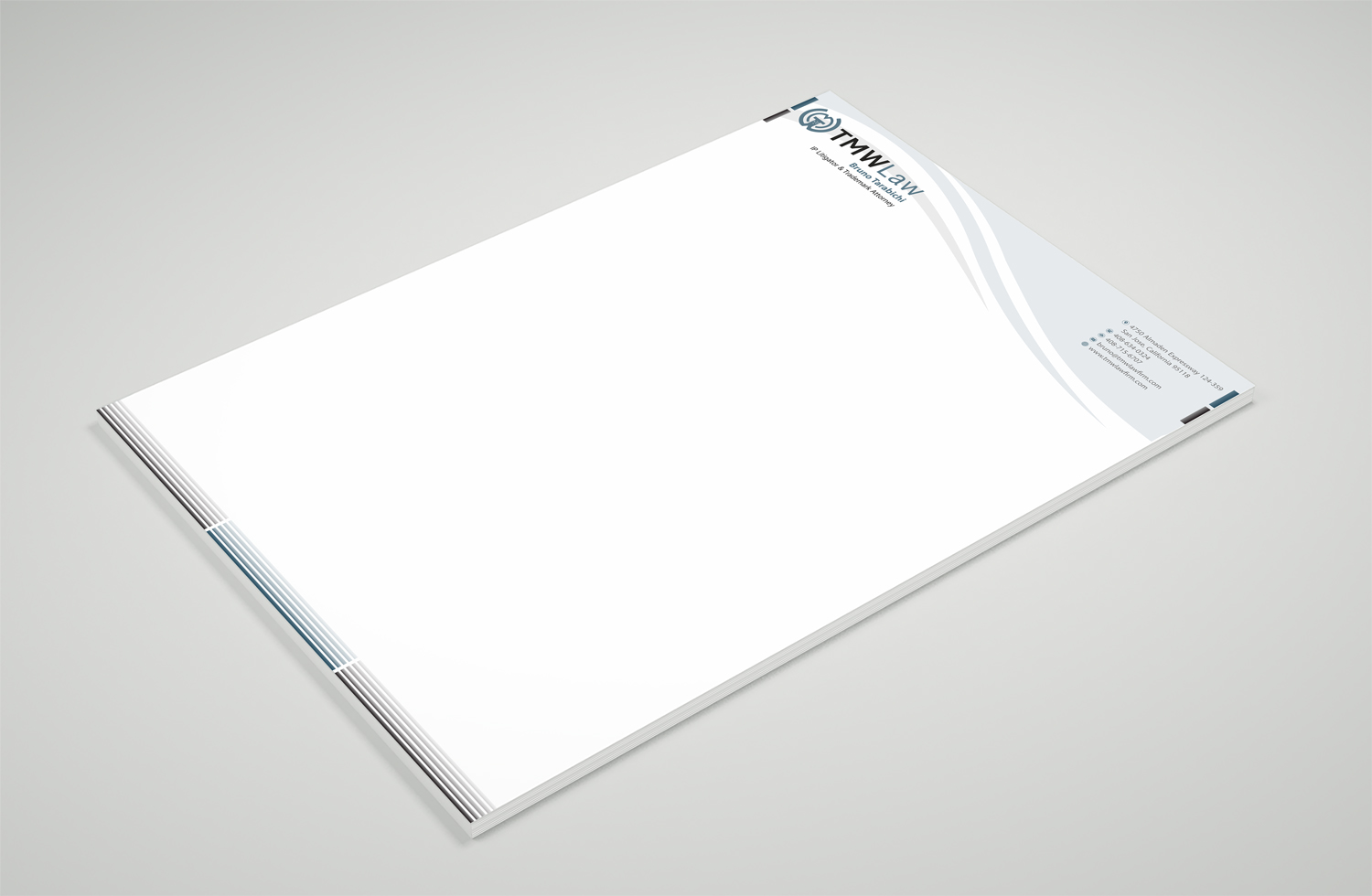 Letterhead Design by Petter Goms for TMW Law | Design #17085664